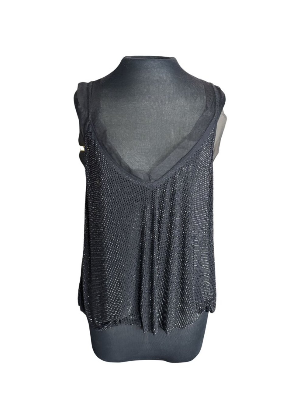 Free People Intimately Sheer Mesh Rhinestone Embellished Top